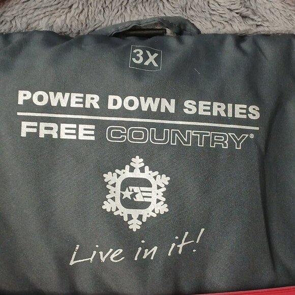 AE POWER DOWN SERIES FREE COUNTRY PUFFER COAT, SIZE 3XL MENS DARK GRAY, NWOT - Picture 10 of 12